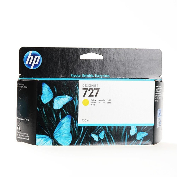 HP Ink Cartridge B3P21A Standard Capacity No. 727 yellow | Ergonauta.pl