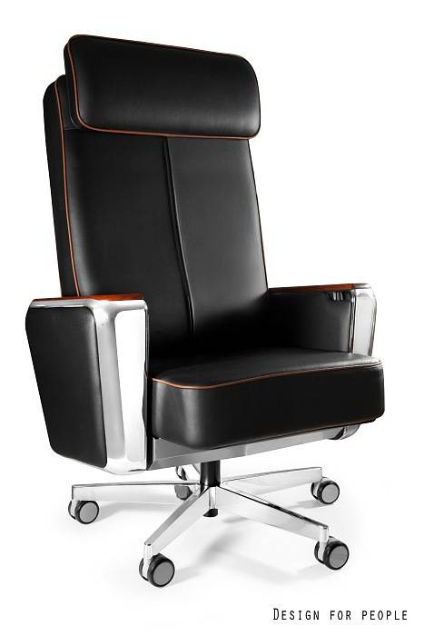 Fotel Regent  Full Leather Black Unique